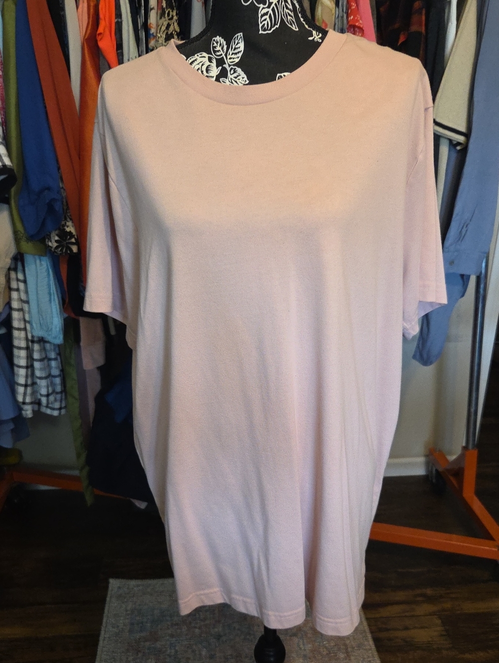 George Light Pink Relaxed Mini Dress